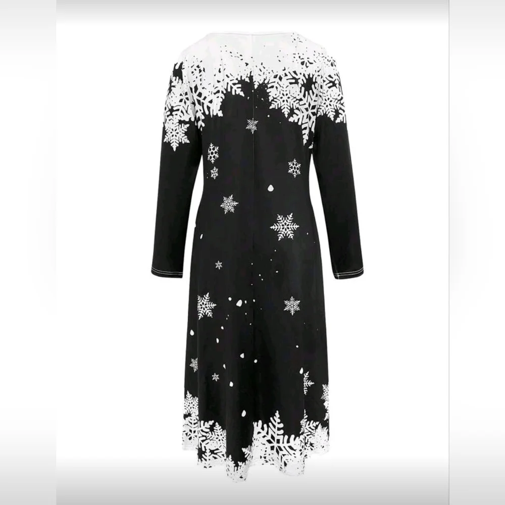 NWOT Christmas Santa Clause & Candy Long Sleeve Dress with pockets - Picture 6 of 9